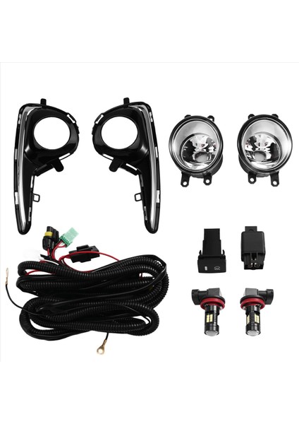 Araba Ön Tampon Lambası Sis Lambası Seti Montajı (Yurt Dışından)