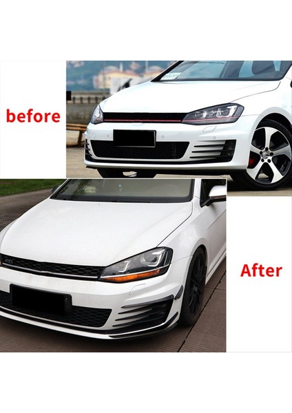 1 Çift Araba Ön Tampon Spoiler Ayırıcı Kapak Sis Fagar Ayırt Edici Süs Golf 7 Golf Mk7 2013-2016 Yan Bıçak (Yurt Dışından) fiyatları