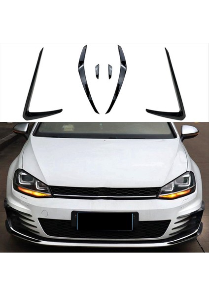 1 Çift Araba Ön Tampon Spoiler Ayırıcı Kapak Sis Fagar Ayırt Edici Süs Golf 7 Golf Mk7 2013-2016 Yan Bıçak (Yurt Dışından) indirimleri