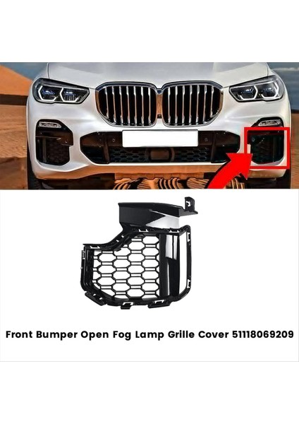 Sol Taraf Ön Tampon Açık Izgara Kapağı 51118069209 Bmw G05 X5 M Sport 2018-2022 Sis Lamba Işıkları Izgara Çerçeve (Yurt Dışından) fırsatları