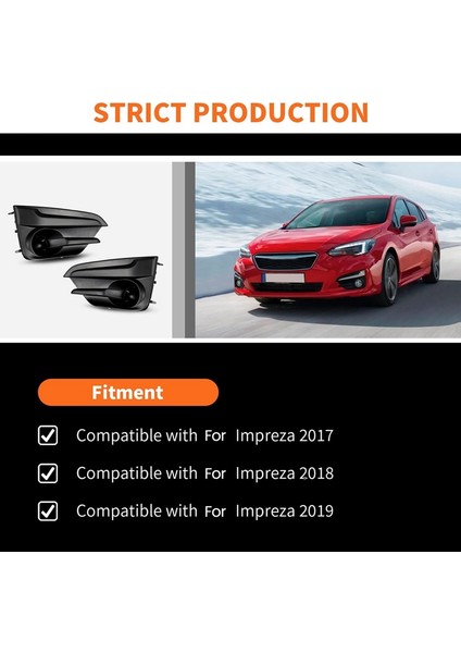 Ön Tampon Sis Lambası Kapağı Subaru Impreza 2017-2019 Aksesuarlar Değiştirme 57731FL20A 57731FL21A (Yurt Dışından) fırsatları
