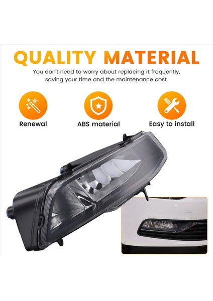 Araba Işık Ön Tampon Sis Fark Sis Lambası Montajı Vw Polo 6c Hatchback 2014-2018 6C0941662D Sağ (Yurt Dışından) modelleri