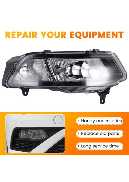 Araba Işık Ön Tampon Sis Fark Sis Lambası Montajı Vw Polo 6c Hatchback 2014-2018 6C0941662D Sağ (Yurt Dışından) fırsatları