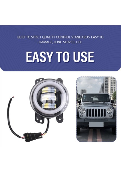 Jk Tj Lj Için 2 Adet 4 Inç LED Sis Farı (Yurt Dışından) indirimleri