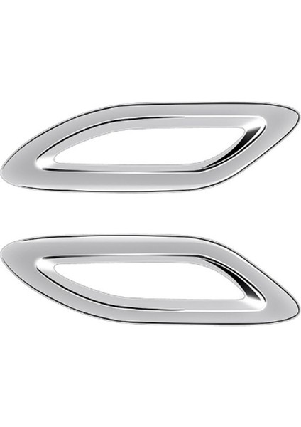 Toyota Alphard 40 Serisi 2023+ Otomobil Aksesuarları Için Araba Gümüş Arka Tail Sisli Light Lamba Çerçevesi Trim (Yurt Dışından)