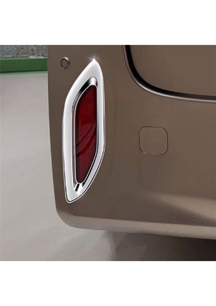 Toyota Alphard 40 Serisi 2023+ Otomobil Aksesuarları Için Araba Gümüş Arka Tail Sisli Light Lamba Çerçevesi Trim (Yurt Dışından) modelleri