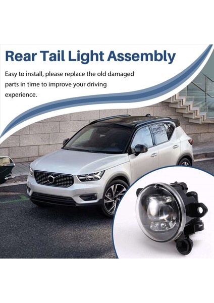 Araba Ön Tampon LED Sis Fark Gündüz Volvo Için Isı Lavabosu ile Çalışma Işığı XC40 2018-2024 Dönüş Fren Lambası 31689175 R (Yurt Dışından) modelleri