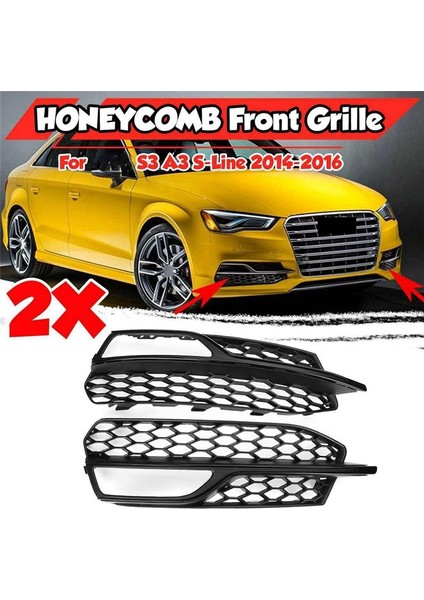 8V3807681 8V3807682 Tampon Sis Işığı Izgara Sis Çerçevesi Çerçeve 13-16 Yaşındaki Audi A3 Sport S3 (Yurt Dışından) fiyatları