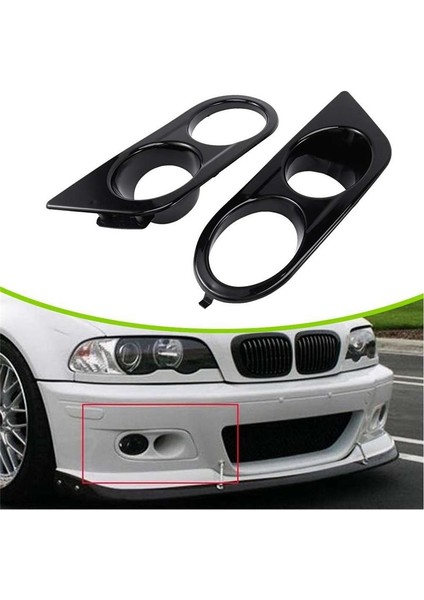 Iki Delikli Sis Lambası Çerçevesi Bmw 3 Serisi E46 M3 01-06 51112695255, 51112695256 (Yurt Dışından)