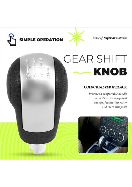 Araba Gearshift Kolu Vardiya Knob Gearshift Head Hentbol LR001199 Land Rover Freelander 2 L359 2006-2015 B (Yurt Dışından) fırsatları