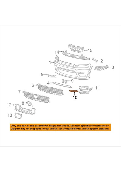 Araba Ön Tampon Sis Izgarası Izgara Kapağı 68307812AA 68307813AA Dodge Durango 2018-2020 Sis Izgara Için (Yurt Dışından) fırsatları