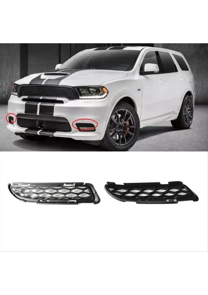 Araba Ön Tampon Sis Izgarası Izgara Kapağı 68307812AA 68307813AA Dodge Durango 2018-2020 Sis Izgara Için (Yurt Dışından) indirimleri