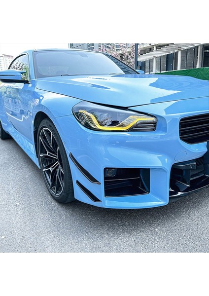 Araba Ön Tampon Yan Ayırıcı Spoiler Sis Lambası Yan Spoiler Döşeme Bmw 2 Serisi M2 G87 2023+ Parlak Siyah (Yurt Dışından) fırsatları