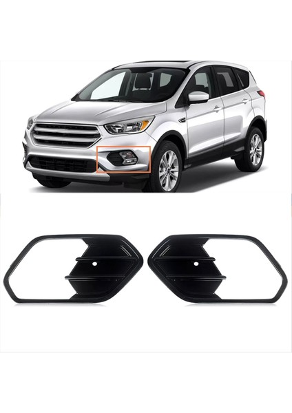 Araba Ön Tampon Sis Işık Lamba Çerçevesi Ford Escape Kuga 2017 2018 2019 Için Izgara (Yurt Dışından) fiyatları