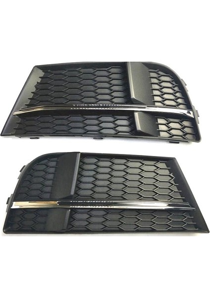 Sis Işık Kapağı Lambası Çerçevesi Izgara Sis Izgara Araba Audi A3 S3 2017-2019 (Yurt Dışından)