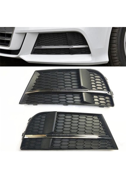 Sis Işık Kapağı Lambası Çerçevesi Izgara Sis Izgara Araba Audi A3 S3 2017-2019 (Yurt Dışından) modelleri