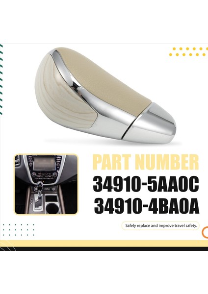 34910-5AA0C Nissan Murano Için Otomobil Şanzıman Dişli Vites Knob Tutağı 2015-2023 Kremsi-Beyaz (Yurt Dışından) indirimleri