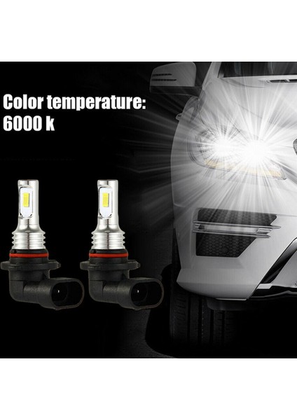 12X 9005 Hb3 LED Far Ampulleri Kiti Işın 35W 4000LM 6000K Beyaz Güç (Yurt Dışından)