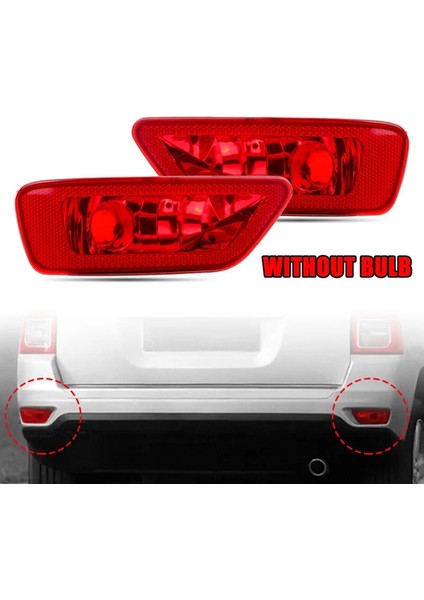 2pcs Arka Tampon Reflektörü Sis Işıkları 57010716AB 57010717AB Jeep Compass Dodge Yolculuğu Için (Yurt Dışından) fiyatları