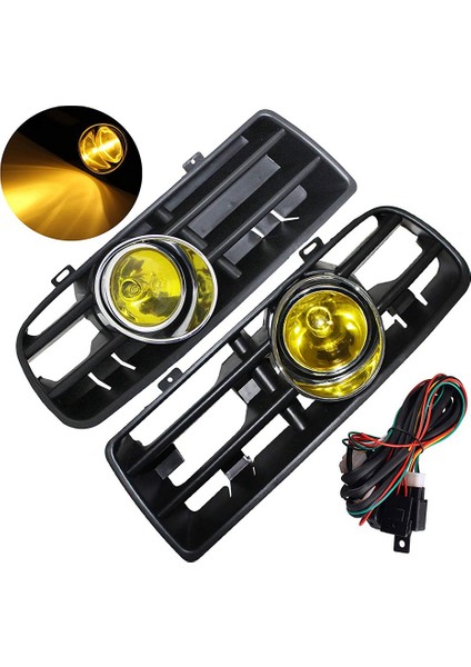 Ön Tampon Izgara Sarı Sis Lambası Için -Mk4 Golf 1998-2004 LED Sis Lambası Günüyle Çalışan Işık (Yurt Dışından) fiyatları
