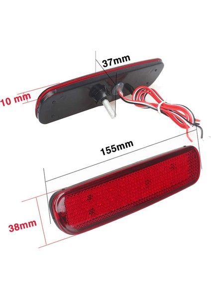 4x Araba LED Arka Tampon Reflektör Fren Lambası Toyota Land Cruiser 100/CYGNUS LX470 Için Kuyruk Lambası (Yurt Dışından) fırsatları