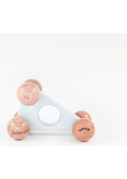 El Yapımı Mavi Ahşap Üçgen Araba Çocuk Oyuncağı modelleri