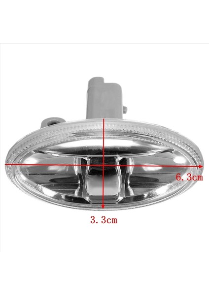 6pcs Araba Turn Sinyal Işık Çamurluk Yan Işıklar Citroen C2 Elysee Picasso Peugeot 307 206 (Yurt Dışından) fırsatları