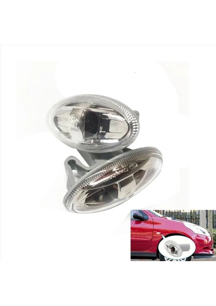 6pcs Araba Turn Sinyal Işık Çamurluk Yan Işıklar Citroen C2 Elysee Picasso Peugeot 307 206 (Yurt Dışından) indirimleri