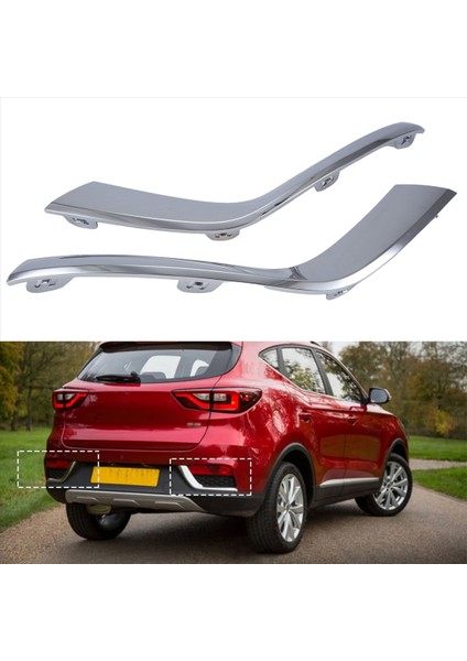 Araba Arka Tampon Elektroduatlama Trim Şerit Sis Lambası Yansıtıcı Işık Kapağı Fren Lambası Şeridi Mg Zs 2017-2019 (Yurt Dışından) fiyatları