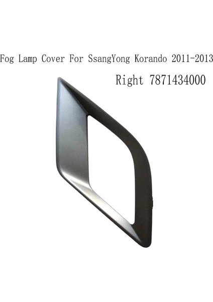 Ön Sis Lambası Kapağı Gündüz Çalışan Işık Koruyucusu Ssangyong Korando 2011-2013 Sağ 7871434000 (Yurt Dışından)