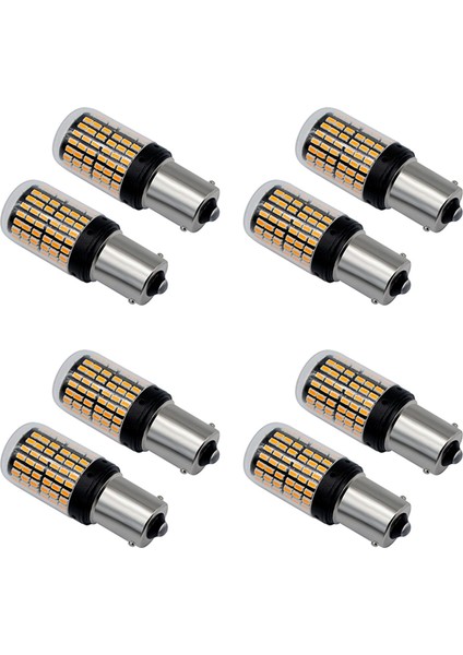 8x 1156 BAU15S LED 3014 144 Smd 7506 1003 1073 Canbus Süper Parlak Araç Fren Ters Kuyruk Ampul Güç (Yurt Dışından)