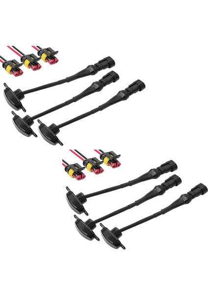 6 Adet Harici Kehribar LED Işıkları 2004-2019 Için LED Ön Izgara Işıkları Ford F150 Raptor F250 Izgara Koşu Lambaları (Yurt Dışından)