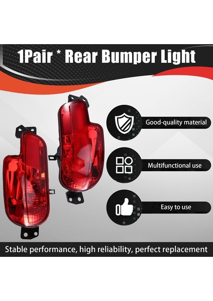 Peugeot 408 Için T73 2010-2013 Arka Tampon Sis Lambası Arka Lambası Reflektör Sağ 96866108577 Sol 9682928577 (Yurt Dışından) indirimleri