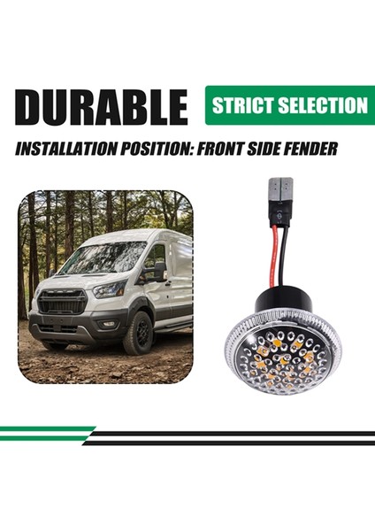 Ford Transit Connect 2010-2021 Için 1 Çift Yan Çamurluk Dönüş Sinyal Işığı 9T1Z13K376A Yan Işaretleyici Gösterge Işıkları B (Yurt Dışından) fırsatları