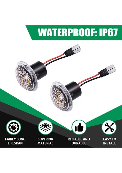 Ford Transit Connect 2010-2021 Için 1 Çift Yan Çamurluk Dönüş Sinyal Işığı 9T1Z13K376A Yan Işaretleyici Gösterge Işıkları B (Yurt Dışından) indirimleri