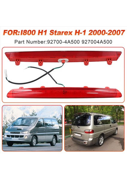 92700-4A500 Araç Yüksek Montajlı Fren Işığı Arka Kuyruk Işığı Hyundai Starex H-1 2000-2007 Için Üçüncü Fren Işığı (Yurt Dışından) fırsatları