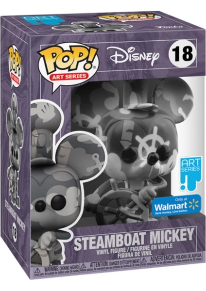 Steamboat Mickey - #18 - Funko Pop! - Disney -Art Series - Walmart Exclusive (In fiyatları