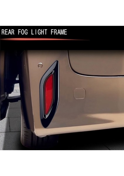 Toyota Alphard 40 Serisi 2023+ Otomobil Aksesuarları Için Araç Parlak Siyah Arka Tail Sis Light Lamba Çerçevesi Kapak Döşeme (Yurt Dışından) fırsatları
