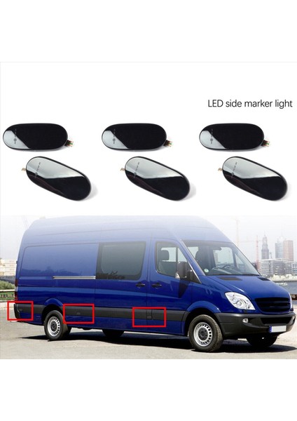 Mercedes-Benz Sprinter Için 12X LED Dinamik Yan Işaretçi Dönüş Sinyal Işıkları Gösterge Lambası W906 2006-2018 (Yurt Dışından) fırsatları