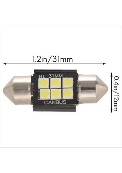 Son Derece Parlak Lümenler 3020 Yonga Seti Hata LED Ampuller Iç Araba Işıkları Plakası Kubbe Haritası Kapısı Izniyle 1 25 Inç 31MM (Yurt Dışından) modelleri