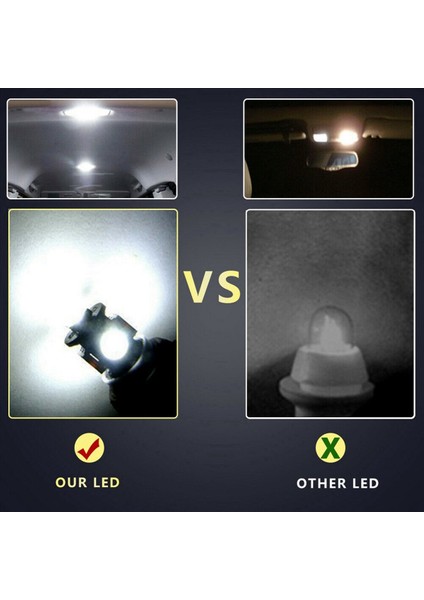 40PCS Süper Beyaz T10 5-Smd 5050 LED Ampuller W5W 2825 158 192 168 194 (Yurt Dışından) fiyatları