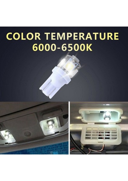 40PCS Süper Beyaz T10 5-Smd 5050 LED Ampuller W5W 2825 158 192 168 194 (Yurt Dışından) modelleri