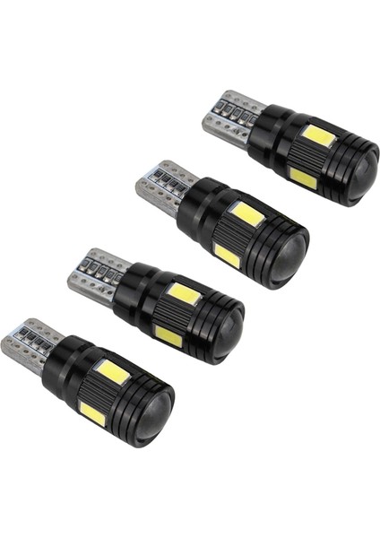 4pcs Araba Canbus T10 LED Işık 5730 6smd Hata 12V Puslar W5W 168 194 Lens 6000K (Yurt Dışından)