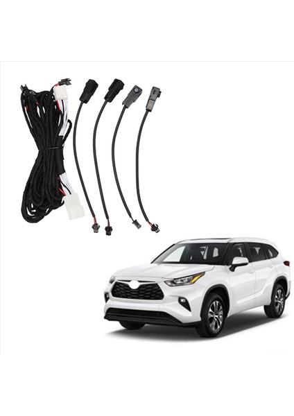 8pcs LED Ayak Işık Ortam Işık Dekoratif Işık Özel Atmosfer Lamba Toyota Highlander Için Buz Mavisi 2021 2022 (Yurt Dışından) modelleri