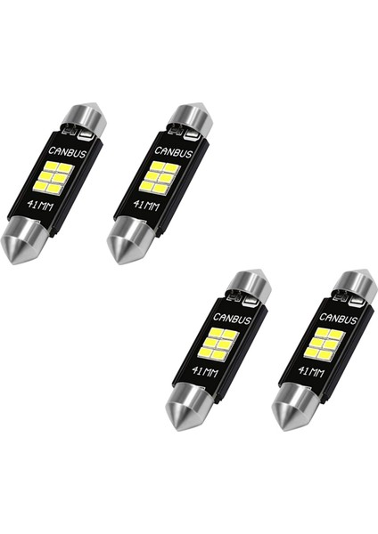 2x Son Derece Parlak 400 Lümen 3020 Yonga Seti Kanbus Hatası Içermeyen LED Ampuller Iç Araba Işıkları Plaka Plaka Haritası Kapısı (Yurt Dışından)