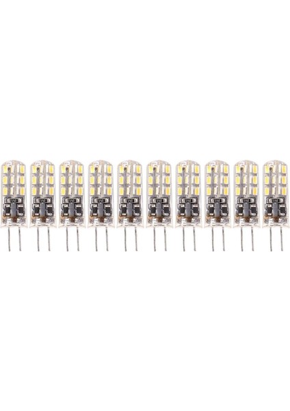 10X G4 LED Spot Ampul Lambası 1 5W 24 Smd 3014 Sıcak Beyaz 12V Dc (Yurt Dışından)