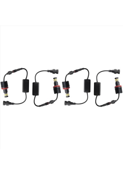 2 Çift 120W 12LED Araç Melk Göz Marker Farlar Bmw E82 E90 E92 E60 E61 E63 E89 X6 H8 (Yurt Dışından)