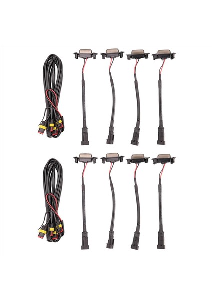 2016-2021 Için 8x Toyota Tacoma Trd Pro / 2019-2021 Rav4 LED Front Grille Füme Amber Işık Gündüz Koşu Lambası (Yurt Dışından)