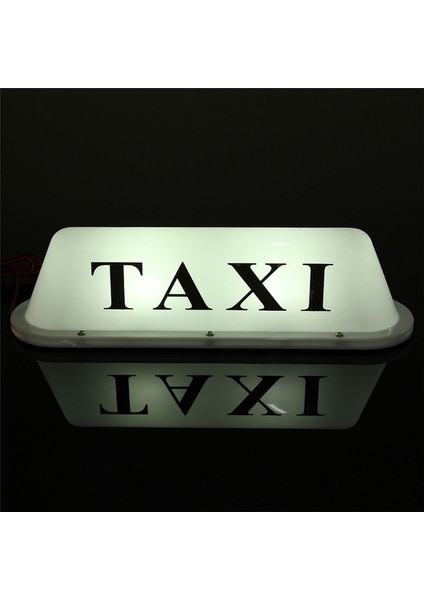 3x Beyaz Su Geçirmez Taksi Manyetik Base Çatı Üst Araba Kabini LED Işık Lambası 12V Pvc (Yurt Dışından) modelleri