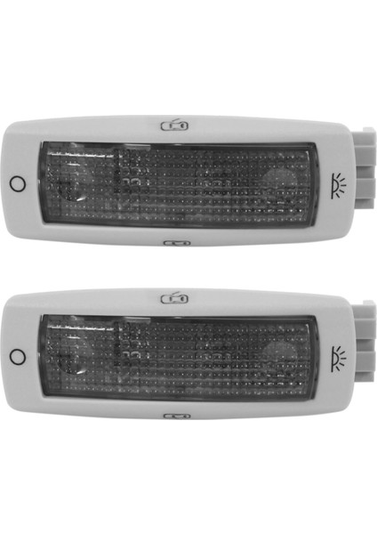 2x Araba Harita Dome Light 3B0947291 B Golf Passat Tiguan Caddy Skoda Gray Için (Yurt Dışından)